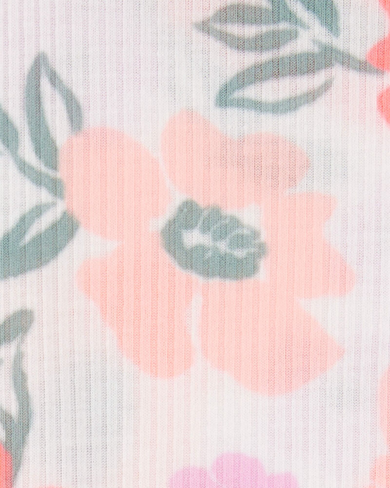 Tout-petit fille - Pyjama 2 pièces décontracté à fleurs, image 2 sur 3 diapositives
