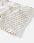 Baby Organic Cotton Ribbed Pedal Shorts, image 2 of 3 slides