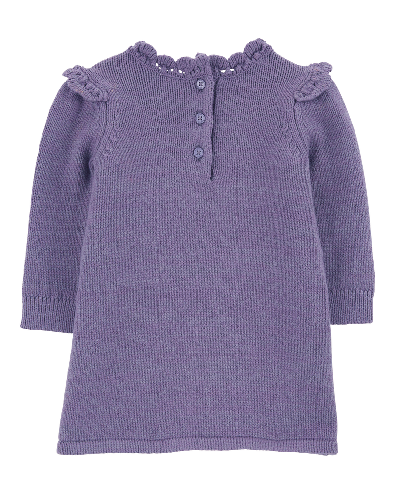 Purple sweater dress top