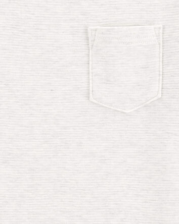 Kid Short-Sleeve Pocket Tee - Light Grey, 