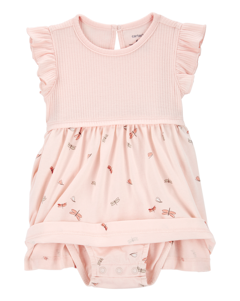 Bébé Ensemble 2 pièces robe cache-couche et cardigan, image 2 sur 5 diapositives