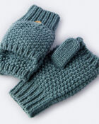 Toddler Foldover Mittens - Green, image 5 of 6 slides