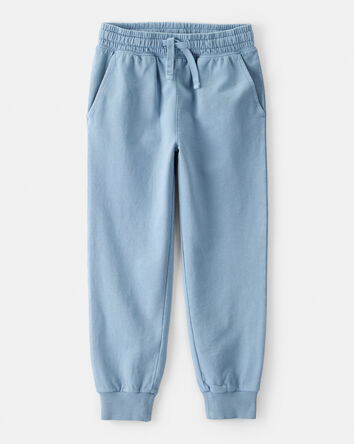 Boys French Terry Active Pants - Blue, 