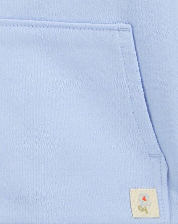 Baby Zip-Up French Terry Hoodie - Blue, 