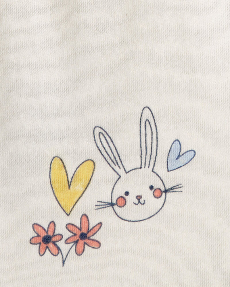 Baby Girl Easter Bunny Short-Sleeve Dress - Cream, image 3 of 4 slides