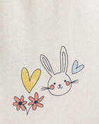 Baby Girl Easter Bunny Short-Sleeve Dress - Cream, image 3 of 4 slides