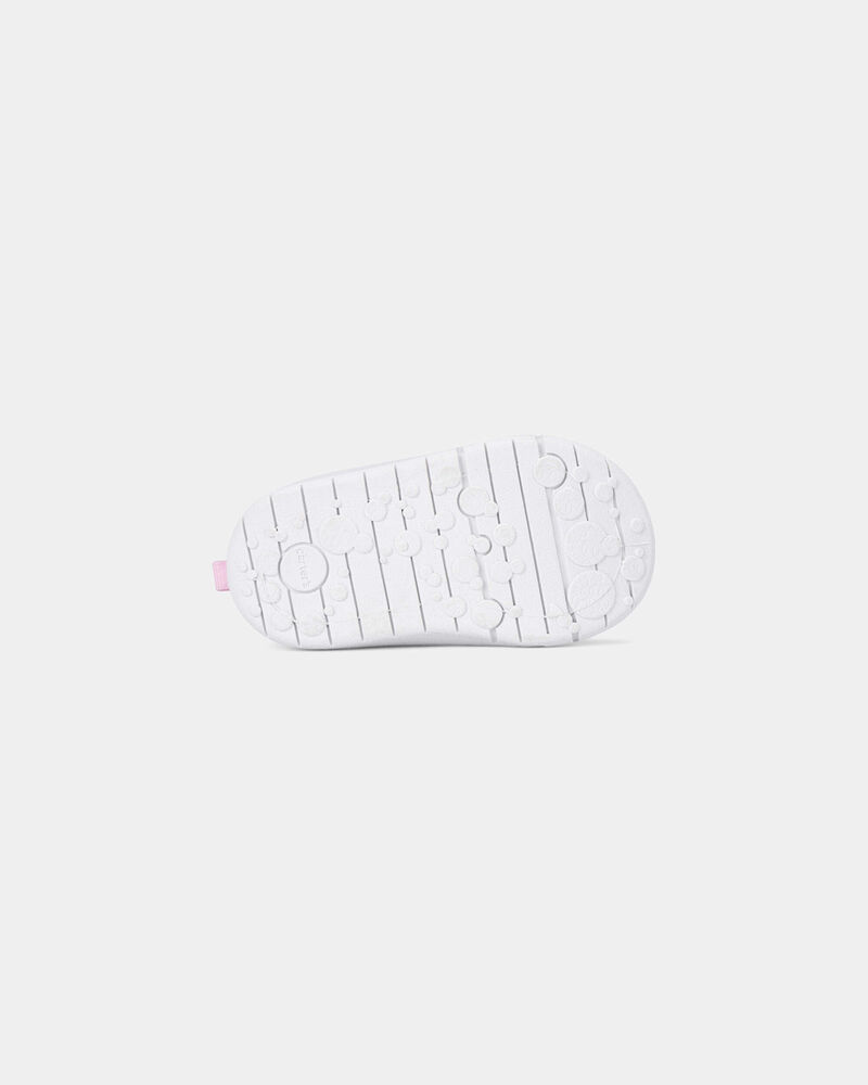 Baby Girl Every Step&reg; First Walker Leopard Charm Sneakers - White, image 5 of 6 slides