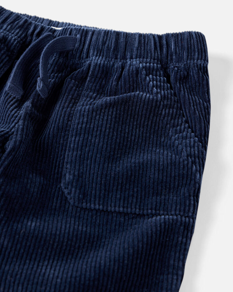 Toddler Organic Cotton Corduroy Drawstring Pants, image 3 of 5 slides