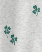 Baby Organic Cotton Sleep & Play Pyjama in Shamrocks, image 4 of 4 slides