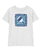 Kid PickleBall Print Short-Sleeve Graphic Tee - Grey, image 1 of 3 slides