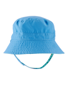 Baby Tropical Reversible Swim Bucket Hat - Blue, image 2 of 3 slides