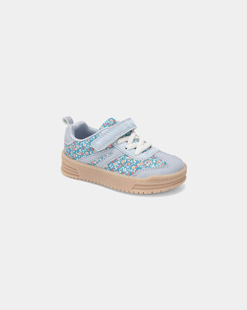 Toddler Girl Floral Casual Shoes - Blue, 