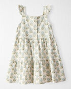 Toddler Organic Cotton Floral-Print Dress, image 2 of 5 slides