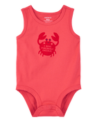 Baby Pinchable Cheeks Crab Bodysuit, image 1 of 3 slides