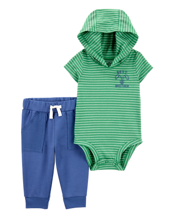Baby 2-Piece Brother Bodysuit Pant Set, 