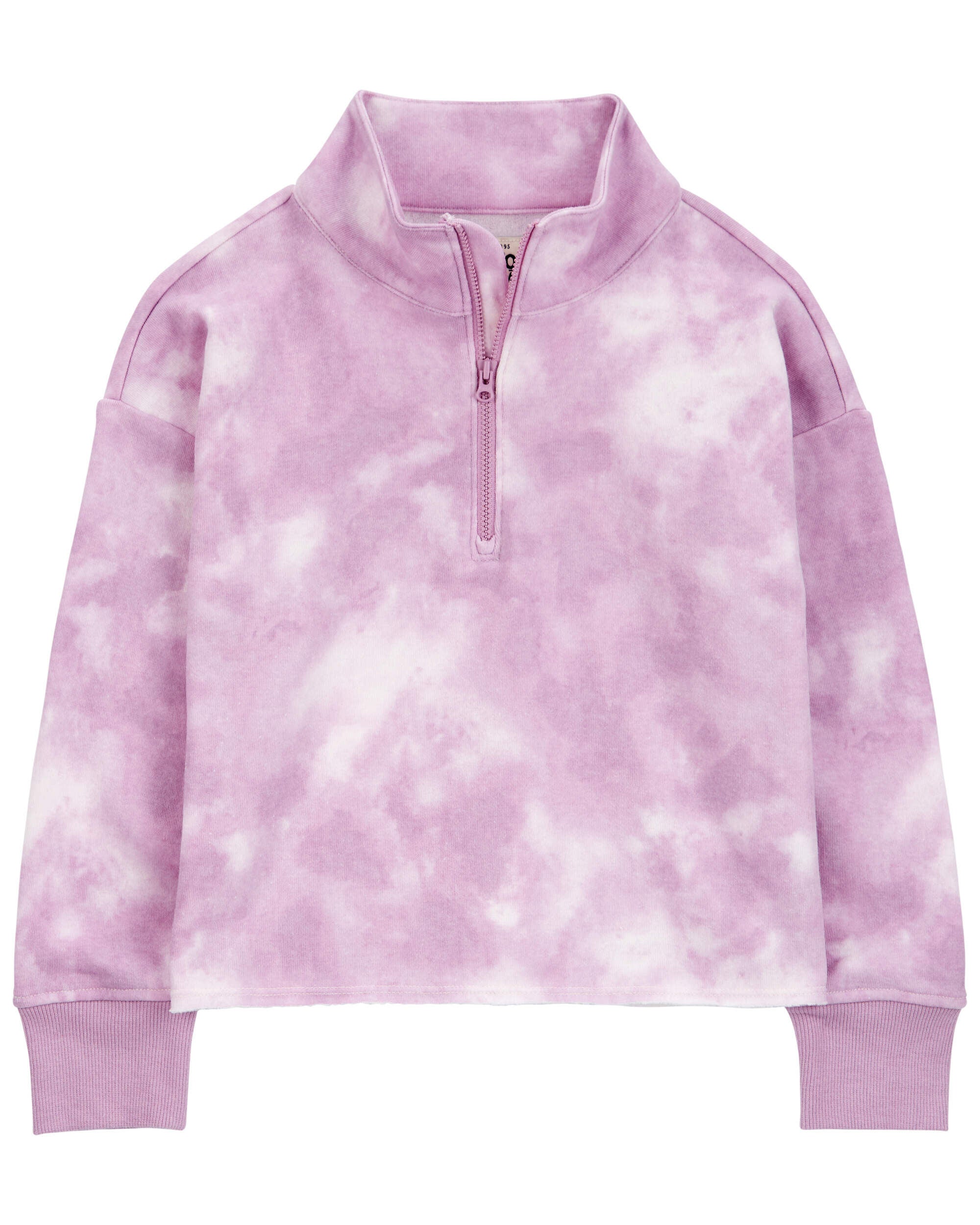 Kids Girls Kid Tie Dye Fleece Pullover Purple 5 OshKosh Bgosh