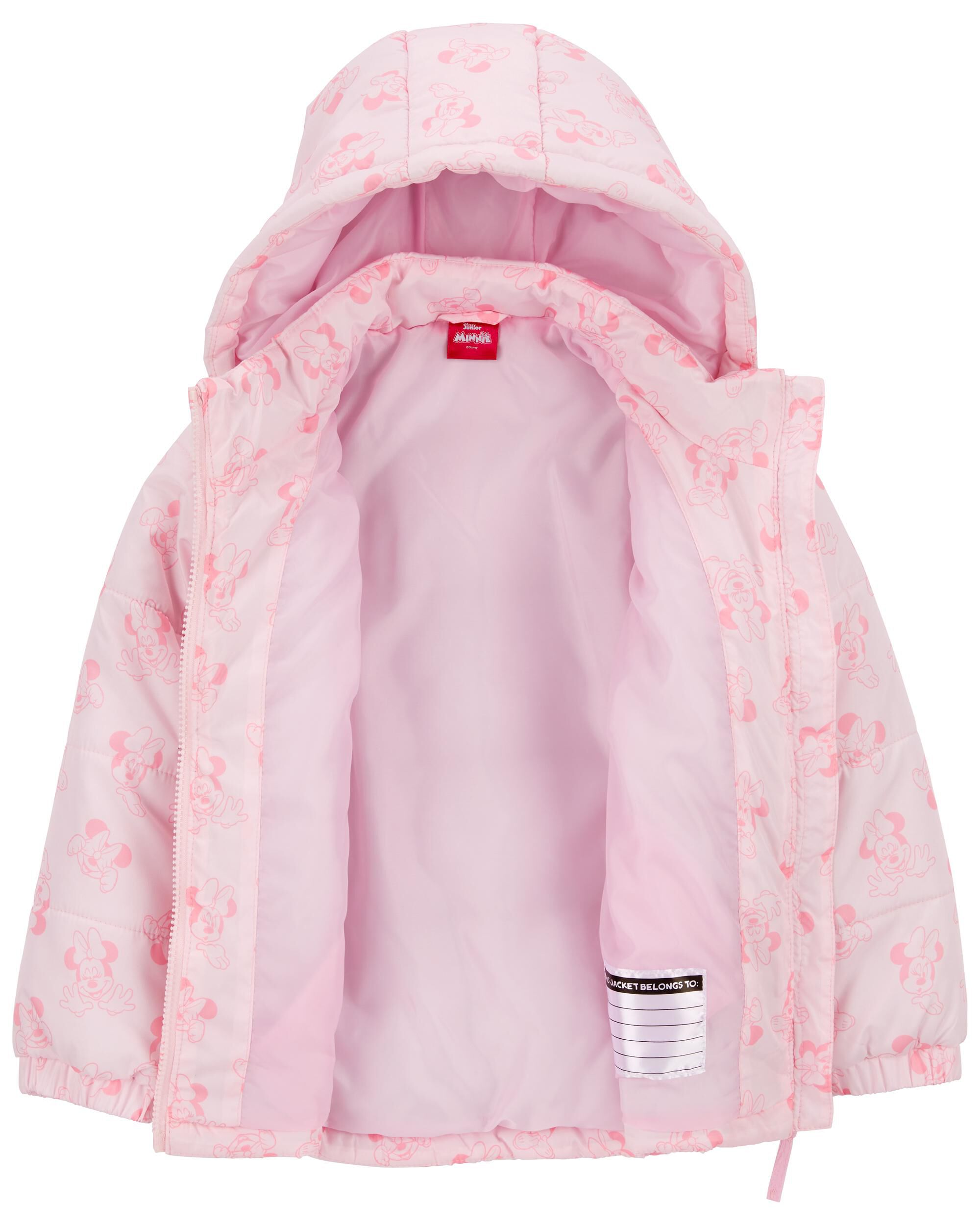 Kids Girls Kid Minnie Mouse Puffer Jacket 7 Carter s