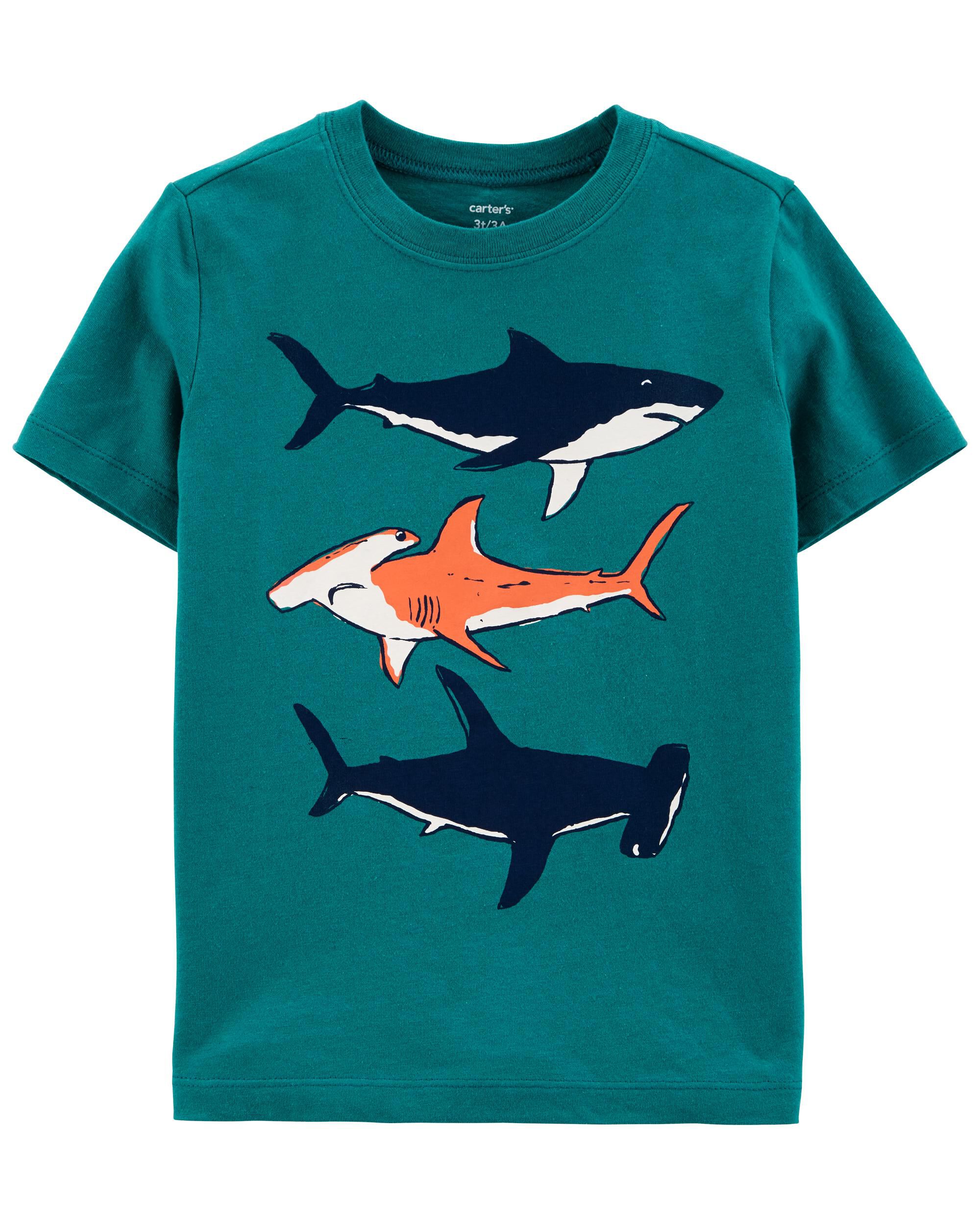 Teal Shark Jersey Tee Carter s Canada
