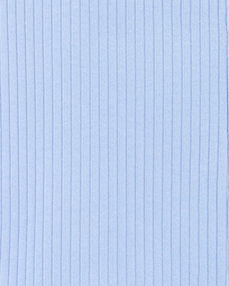 Kid Ribbed Button-Down Vest - Blue, image 2 of 3 slides