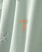 Baby Bunny 2-Way Zip PurelySoft Sleeper - Green, image 6 of 8 slides