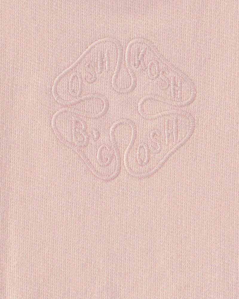 Baby Girl OshKosh Logo French Terry Pullover Sweatshirt - Pink, image 2 of 3 slides