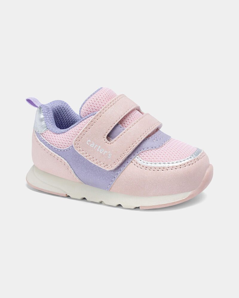 Baby Girl Every Step&reg; First Walker Casual Shoes - Pink/Purple, image 1 of 6 slides