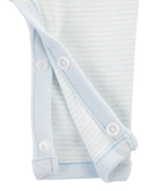 Baby Preemie Striped Cotton Sleeper, image 4 of 7 slides