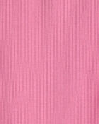 Girls Pull-On Stretch Rib Leggings - Pink, image 3 of 4 slides
