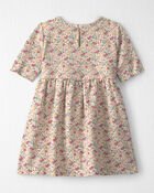 Tout-petit fille - Robe en jersey bouclette de coton biologique, image 2 sur 4 diapositives