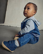 B&eacute;b&eacute; gar&ccedil;on - Espadrilles &agrave; tige haute - Bleu marine, image 3 sur 8 diapositives