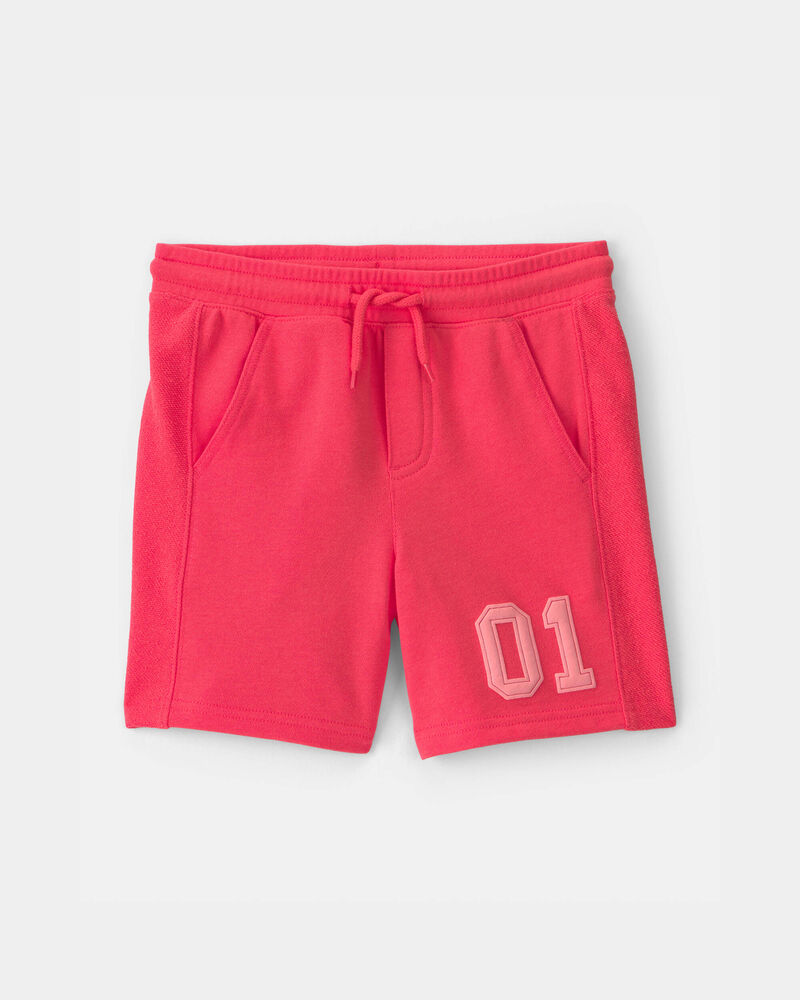 Gar&ccedil;ons - Short en jersey bouclette, style universitaire - Orange, image 1 sur 3 diapositives