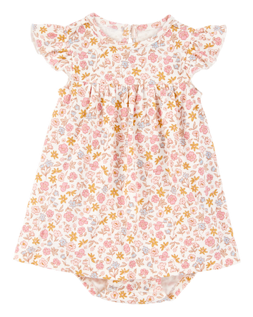 Baby 2-Piece Bodysuit Dress & Cardigan Set, 