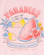 Filles - Pyjama 2 pièces décontracté à motifs de fruits, image 2 sur 3 diapositives