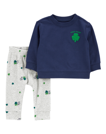 Baby 2-Piece St. Patrick's Day Top & Pant Set, 