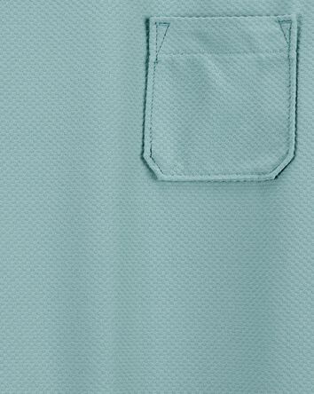 Kid Striped Cotton Blend Short-Sleeve Tee - Green, 