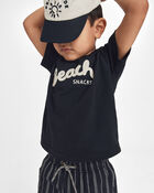 Toddler Boy 'Beach Snacks' Graphic Tee - Black, image 3 of 7 slides