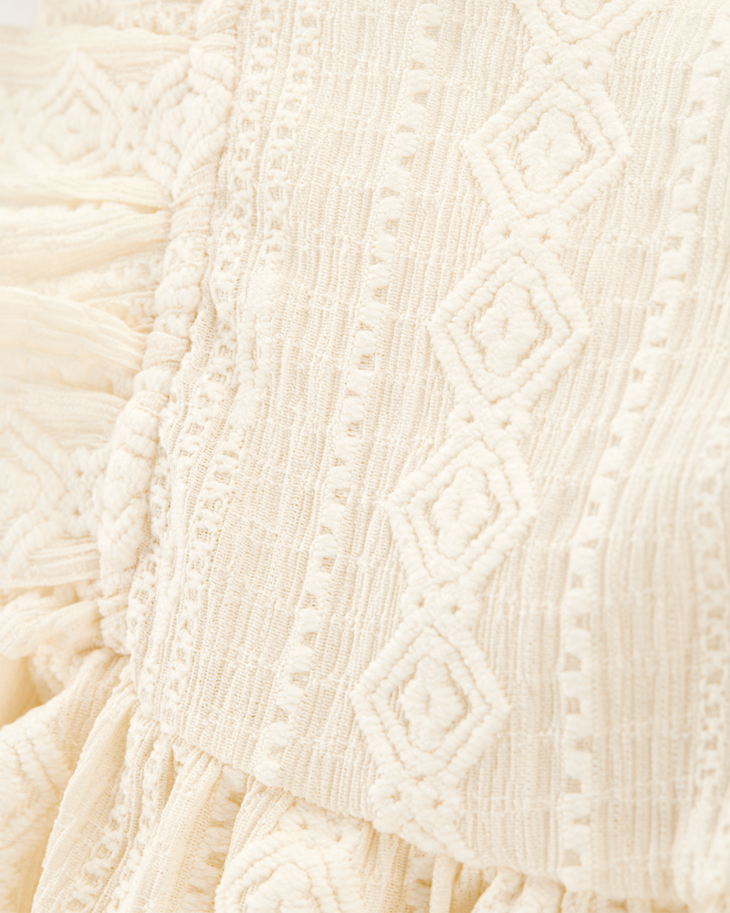 Tout-petit Robe à manches volantées au crochet, image 3 sur 4 diapositives