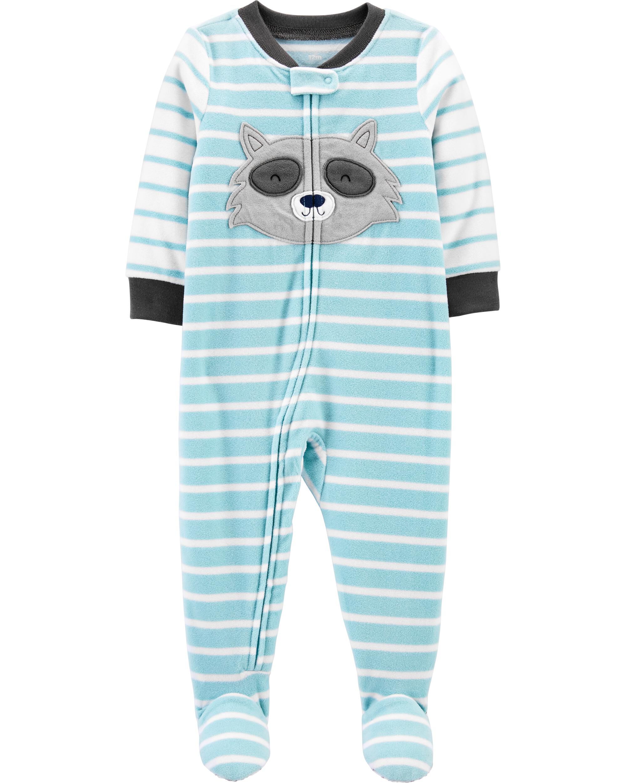 carters one piece fleece pajamas