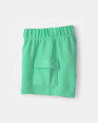 Baby Boy 3-Piece Shark Top, Bodysuit & Short Set - Green/Ivory, image 3 of 6 slides