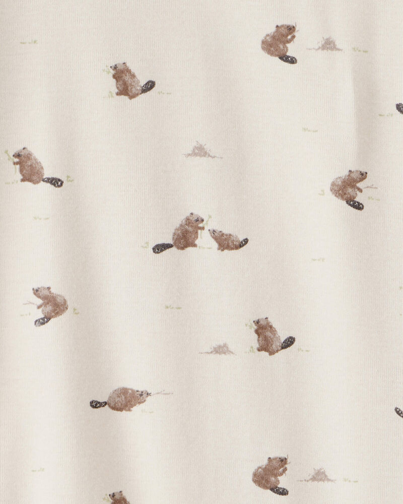 Kid Organic Cotton Pyjamas in Beavers' Creek Print, image 3 of 4 slides