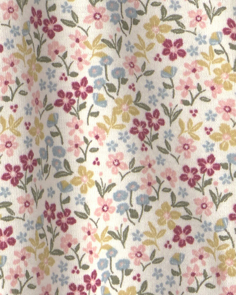 B&eacute;b&eacute; fille - Grenouill&egrave;re en coton biologique &agrave; motif Floral, image 4 sur 4 diapositives