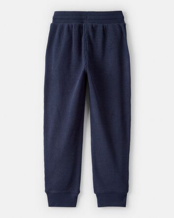 Boys Thermal Drawstring Joggers - Navy, 