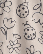 Tout-petit fille - Haut &agrave; motif fleurs et coccinelles - Brun, image 2 sur 2 diapositives