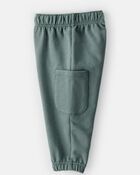 B&eacute;b&eacute; gar&ccedil;on - Ensemble t-shirt &agrave; manches longues et pantalon en French terry dinosaure- Vert/Gris, image 2 sur 4 diapositives