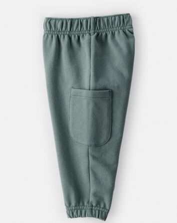 B&eacute;b&eacute; gar&ccedil;on - Ensemble t-shirt &agrave; manches longues et pantalon en French terry dinosaure- Vert/Gris, 