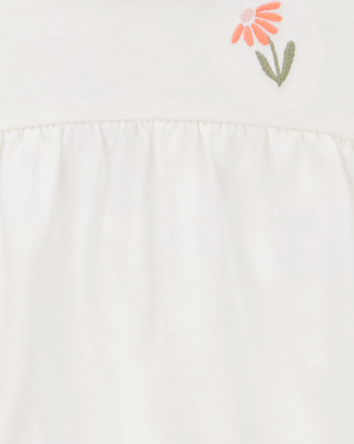 Baby 2-Piece Floral Peplum Bodysuit Pant Set, 