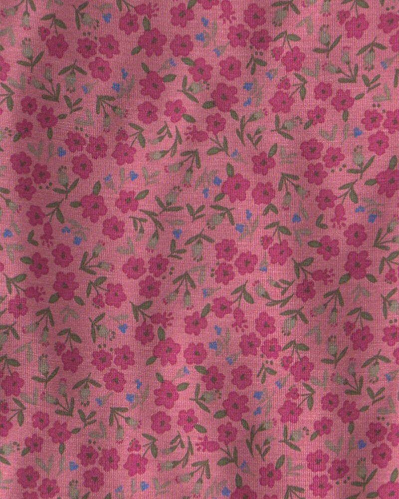 B&eacute;b&eacute; fille - Ensemble 2 pi&egrave;ces PurelySoft cache-couche manches longues et pantalon &agrave; motif floral &ndash; Rose, image 4 sur 4 diapositives