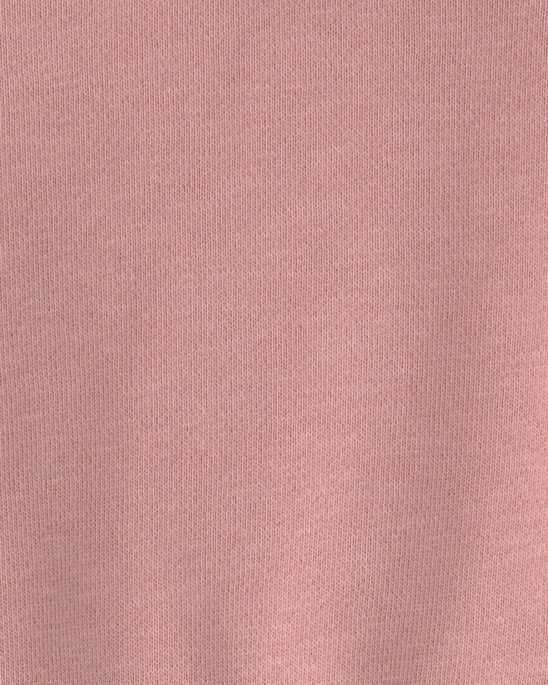 B&eacute;b&eacute; fille - Ensemble 2 pi&egrave;ces chandail et short en coton biologique - Rose, image 4 sur 4 diapositives
