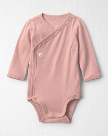 Baby Girl Organic Cotton Rib Bodysuit, 