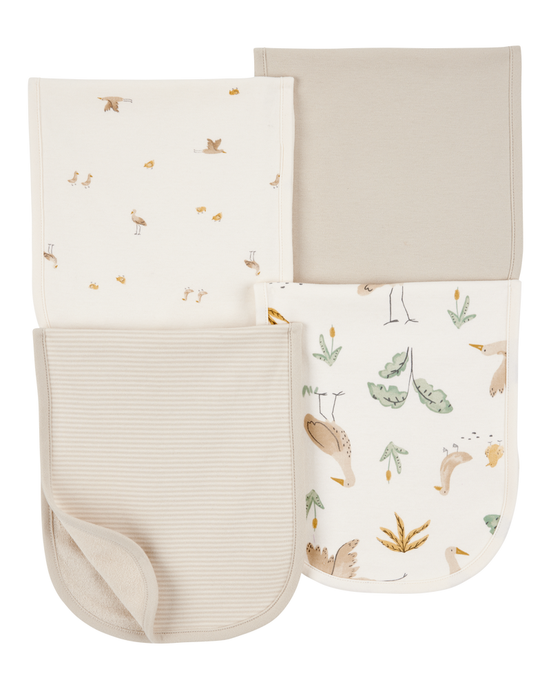Baby 4-Pack Burp Cloths, image 1 of 2 slides